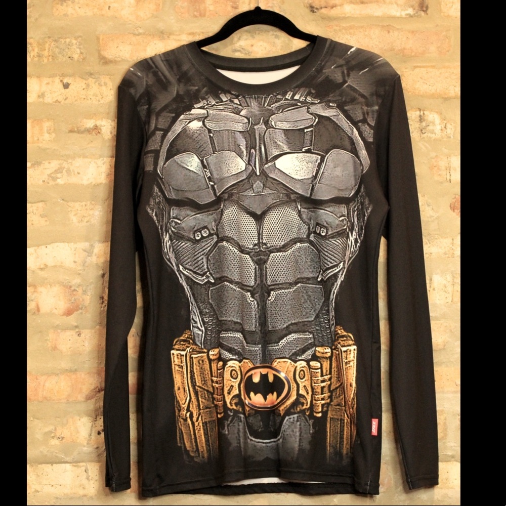 Batman Dri-FIT shirt with black and gray coloring.